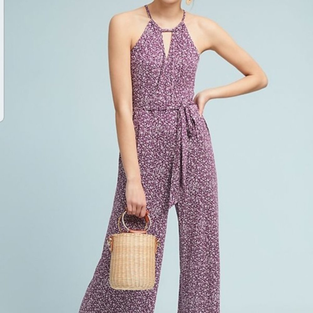 Anthropologie Maeve Claremont Jumpsuit